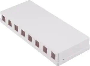 Keystone Anschlussbox 8-fach white — ShiverPeaks BS08-10119