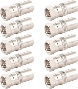 Переходник IEC (гнездо) на F-штекер ShiverPeaks BS85321-SET10 — адаптер IEC (гнездо) → F (штекер), упаковка 10 шт.