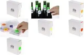 rillprint Marking Dots 35 mm White — Hand-Writable, Permanent Adhesive, Cardboard Dispenser (1 pc)