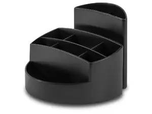 Pen/pencil holder HAN-Bürogeräte RONDO Polystyrene Black — 140×140×109 mm
