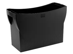 Box file HAN-Bürogeräte SWING KARMA polystyrene box file, black, capacity 20 sheets