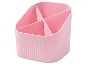 Pen/pencil holder HAN-Bürogeräte Re-X-LOOP plastic pink 4 compartments