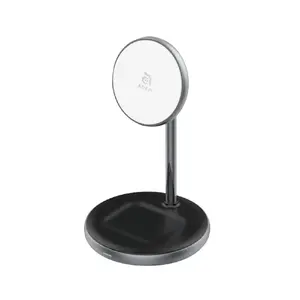 Adam Elements OMNIA M2 Bezvadu uzlādes stacija austiņām, austiņu komplektiem un viedtālrunim, USB‑C, 12 V, melna