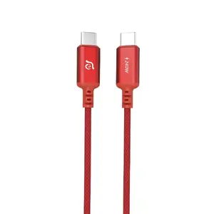 USB C uz USB C kabelis Adam Elements CASA P120 USB 2.0 1.2 m sarkans