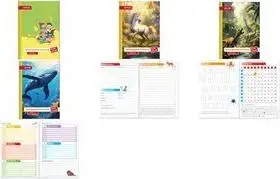 Homework Planner ROTH Klipp & Klar "Wal Welt" 2026/2027 for Primary School with Daily Colors and Calendar