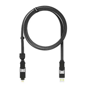 Rolling Square inCharge XL USB cable USB 2.0 2 m USB A/USB C USB C Black
