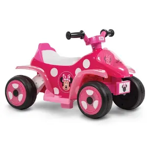 Electric Ride-On Quad for Kids HUFFY Minnie Mouse Model 19073W, Battery-Powered Children's ATV