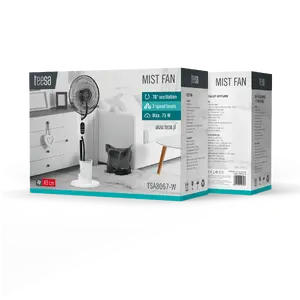 Cooling fan with mist function TEESA EB967420358 — 3 mist intensities, timer, 2.8 L water tank