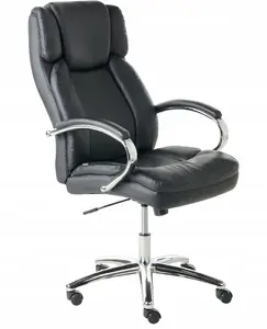 Office chair Beliani HONOR Black — ergonomic swivel task chair, adjustable height, casters