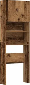 Шкаф под стиральную машину VidaXL Stare drewno 64x24x190 см — клееное дерево