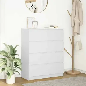 Chest of Drawers VidaXL model 3328480 in white, glued wood, 3 drawers