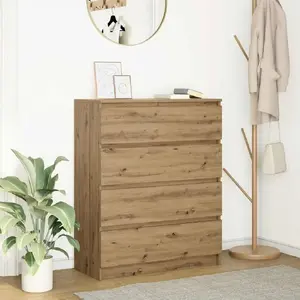 Комод VidaXL Artisan Дуб клееная древесина 80x35x99 см