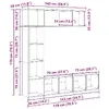 VidaXL 3328550 living room bookcase 3328550 Photo 13