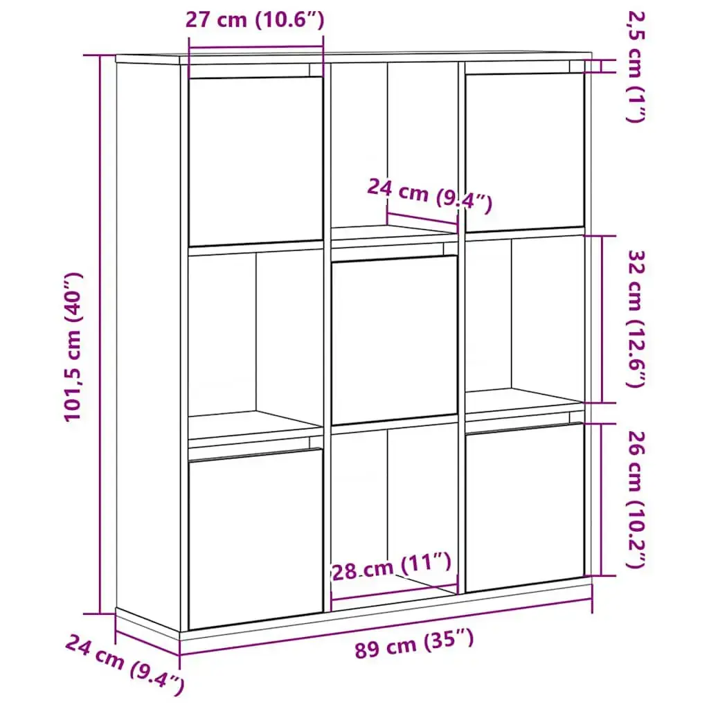 VidaXL 860407 living room bookcase 860407 Photo 10