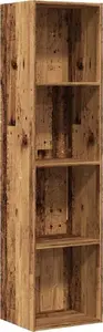 Стеллаж / тумба под ТВ VidaXL 855812 из состаренной древесины для книг и медиа