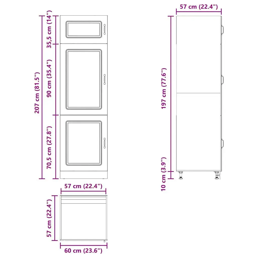 VidaXL 853631 kitchen/dining storage cabinet 853631 Photo 11