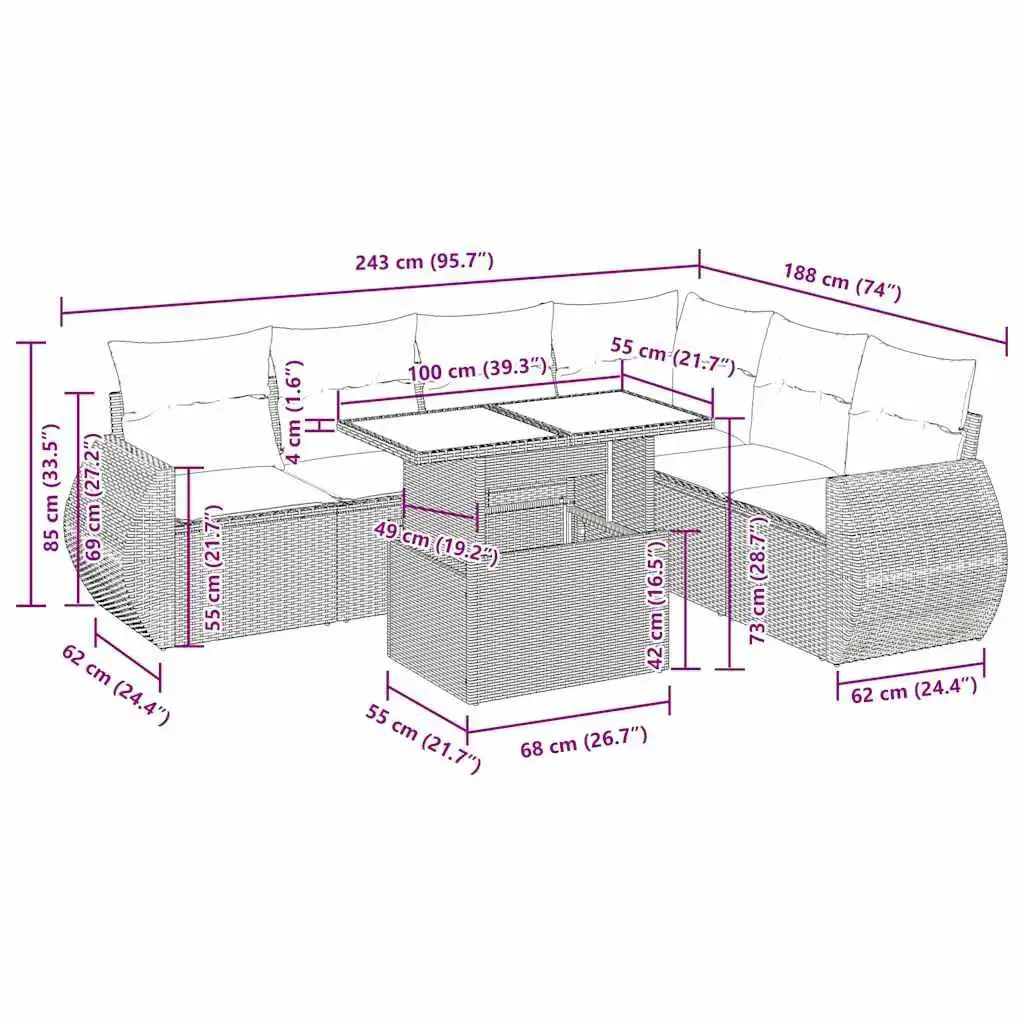 VidaXL 3326654 outdoor furniture set 3326654 Photo 14