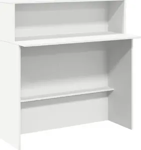 Reģistrācijas galds VidaXL 859024 balts salīmēts koks laminēts 100x50x103.5 cm