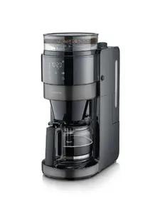 Drip coffee maker SEVERIN KA4830 with built-in grinder, 10-cup capacity, 900 W, LED display, accepts beans and ground coffee