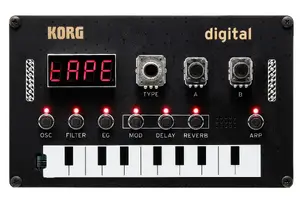 Цифровой синтезатор Korg NTS-1 чёрный, питание от USB, программируемый настольный модуль