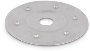 RAWLPLUG MKC metal pressure plate, stainless steel, outer Ø 85 mm, inner Ø 14 mm, thickness 0.5 mm