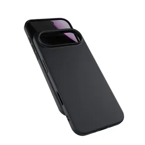 Silikona TPU Mag+ aizmugurējais vāciņš iPhone Air no Epico — melns, savietojams ar MagSafe