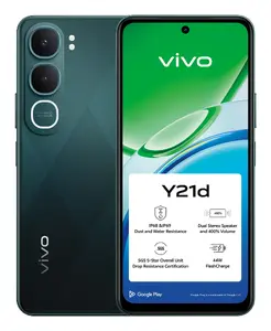 VIVO Y21d 17 cm (6.68") Android 15 4G USB Type-C 4 GB 256 GB 6500 mAh Зеленый