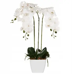 Artificial potted orchid 59 cm Beliani ORCHID – faux orchid plant for indoor decoration