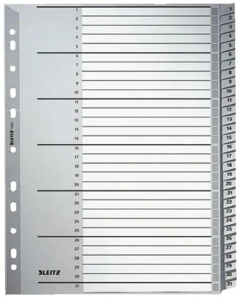 Numeric Tab Index Leitz 12810000 Photo 3