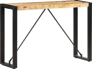 Консольный стол VidaXL модель 285945 из массива мангового дерева, 110 x 35 x 76 см