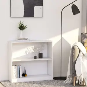 Стеллаж VidaXL книжный белый модель 800891 из ДСП 80×24×75 см