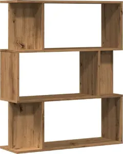 Bookshelf VidaXL model 855773 in Artisan Oak finish — open shelving, 80×24×96 cm