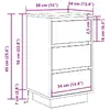 VidaXL 861303 nightstand/bedside table 861303 Photo 14