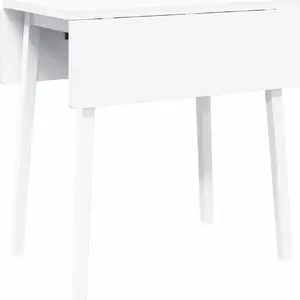Dining table Elior model 4102534 — solid rubberwood, white finish