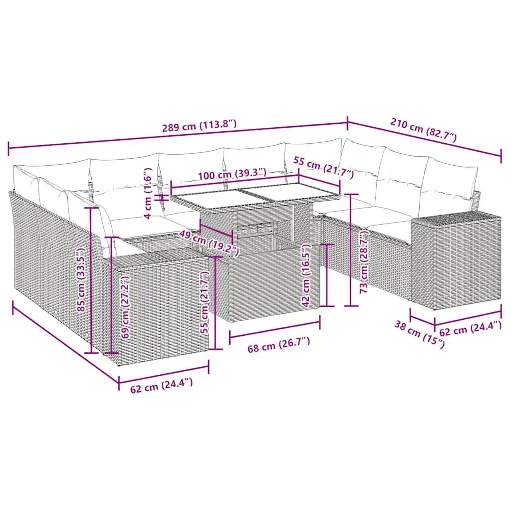 VidaXL 3326864 outdoor furniture set 3326864 Photo 15