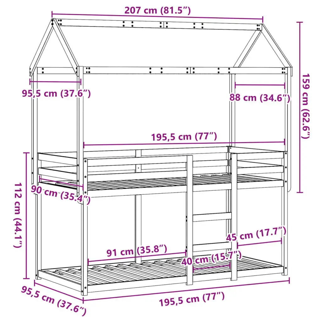 VidaXL 3282124 bed frame 3282124 Photo 12