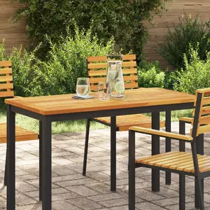 Table Top VidaXL 110×55×2 cm Rectangular Solid Acacia Wood