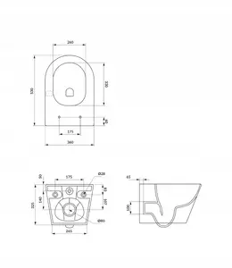 Sink cabinet and basin set CERSANIT MODUO 40 D267 in Oak finish (SZCZ1004160001)