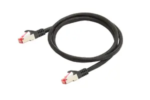 Network patch cable Python® Series 8063PY-075S Cat6 SF/UTP (S-FTP) RJ-45 to RJ-45 7.5 m Black