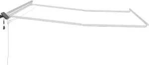 Рама для маркизы VidaXL модель 313201 с LED-подсветкой, белый алюминий, для маркизы 400 × 300 см