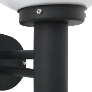 Outdoor Wall Light VidaXL 4005947 Black Stainless Steel IP44