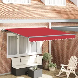 Rezerves sarkans audums VidaXL automātiskajai izvelkamajai markīzei rāmim 3 x 2,5 m (sarkans)