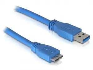 Sonstige DeLOCK Micro USB 3.0 cable – USB A to Micro-B, 3 m, 5 Gbit/s, blue