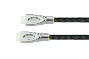 HDMI cable Python® Series GC-M0252 1 m — HDMI Type A male to male, HDMI 2.1, 38.4 Gbit/s, gold-plated contacts, ARC, black