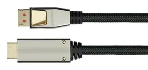 Video kabeļa adapteris Python® Series GC-M0216 DisplayPort uz HDMI 1 m, DisplayPort → HDMI, melns