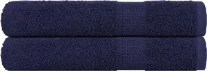 Towel set VidaXL sauna towels 2 pcs navy 360 gsm 100% cotton