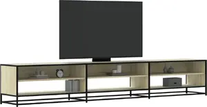 ТВ-тумба VidaXL модель 3300811 в отделке Sonoma oak, ширина 270 см с отделениями для хранения