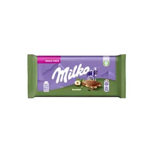 Chocolate bar Milka 45g with hazelnuts