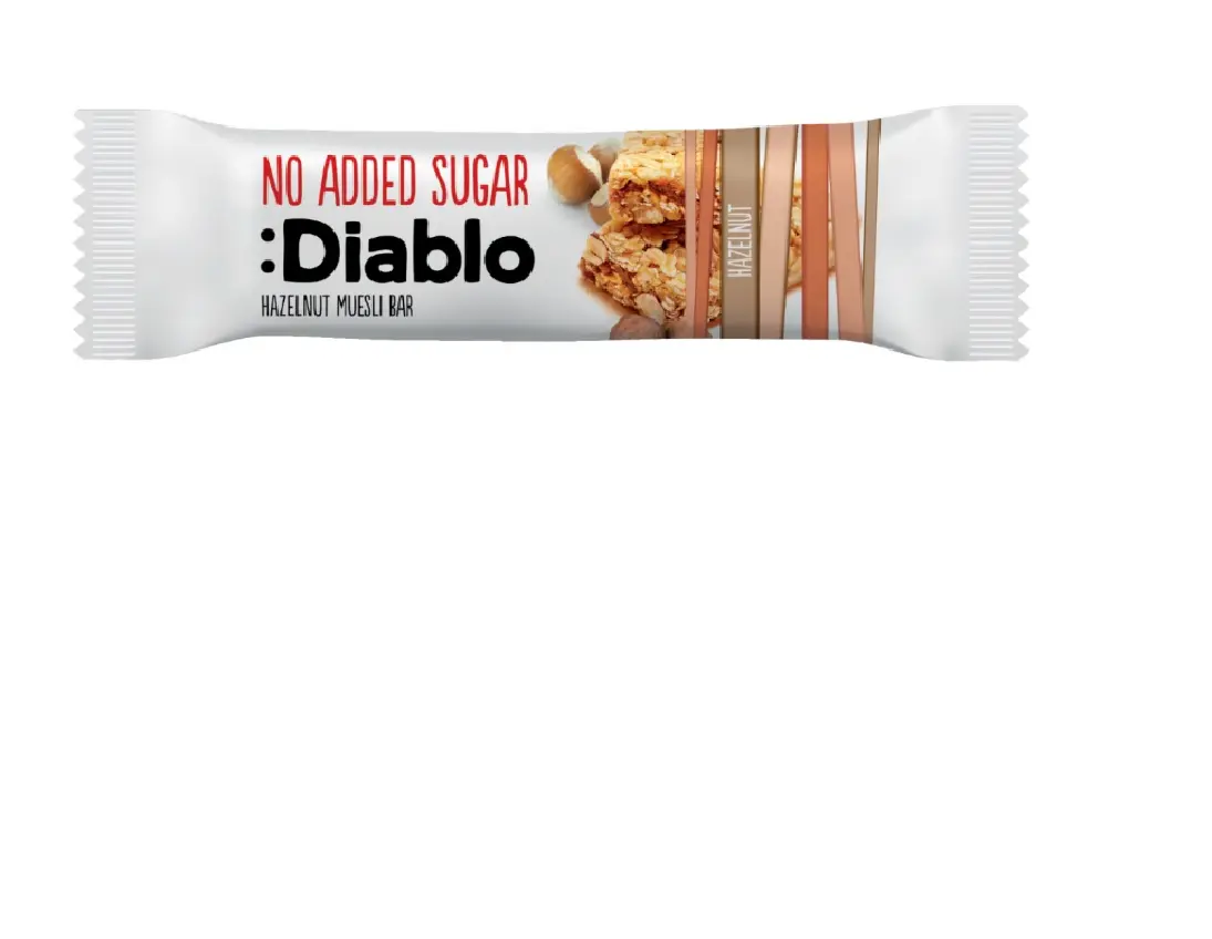 Musli batoniņš Diablo ar lazdu riekstiem