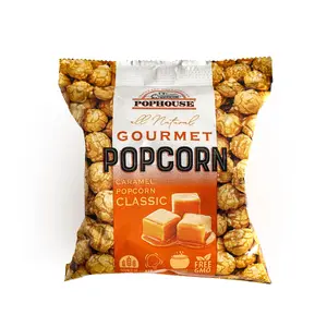 Popkorns Pophouse Classic caramel popcorn, 65 g snack bag